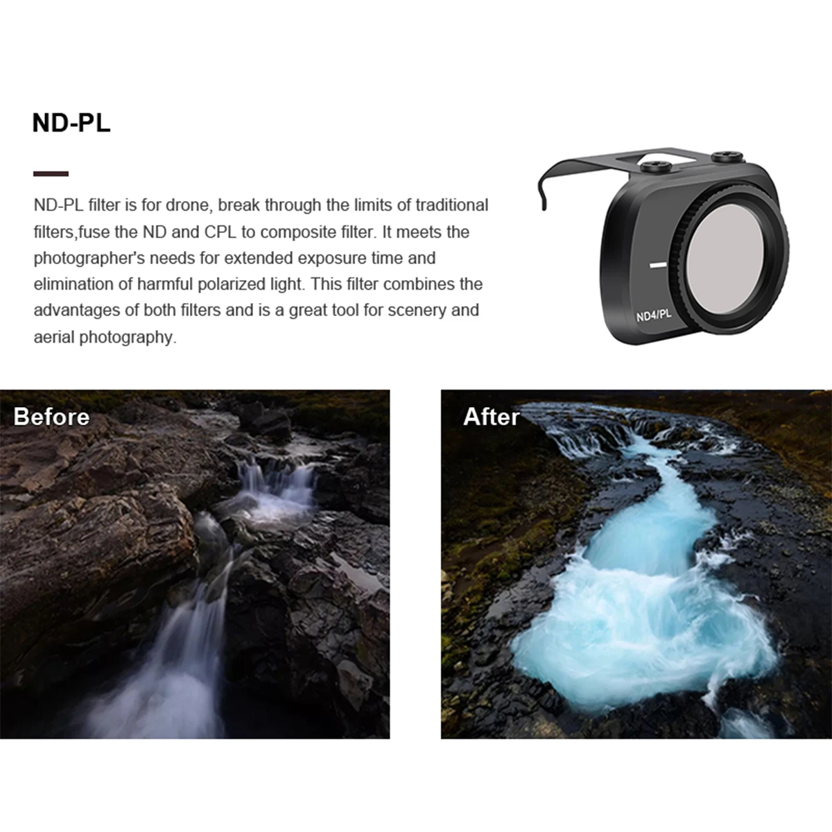 Набор фильтров STARTRC Mavic Mini Lens ND4/ND8/ND16/ND32/MCUV/CPL Для объектив для беспилотника ND8 ND16 ND32