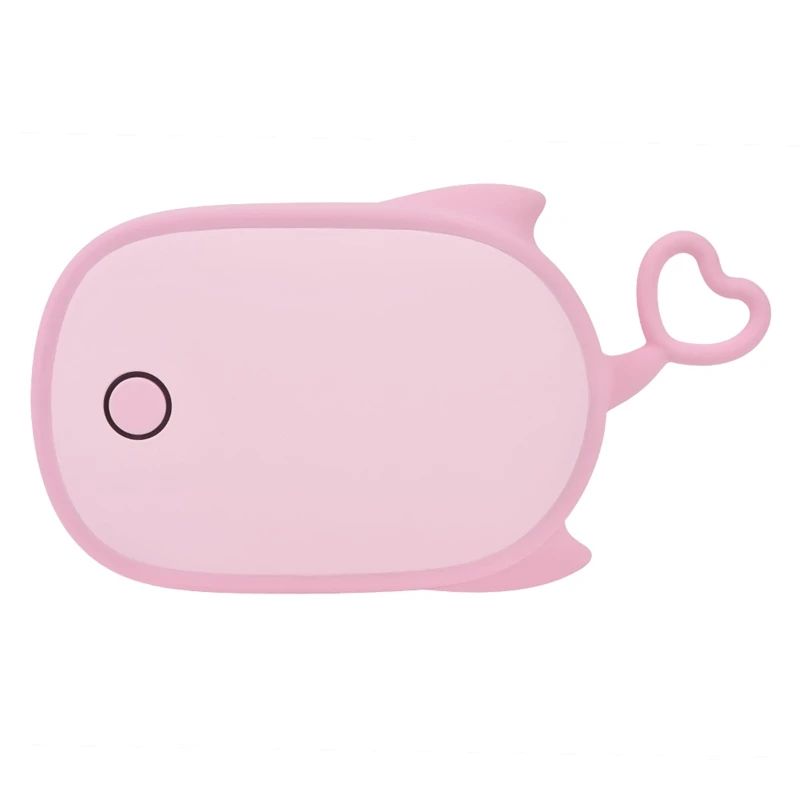 Милый КИТ мультфильм зима мини грелка для рук Портативный USB Перезаряжаемый 5000MAh