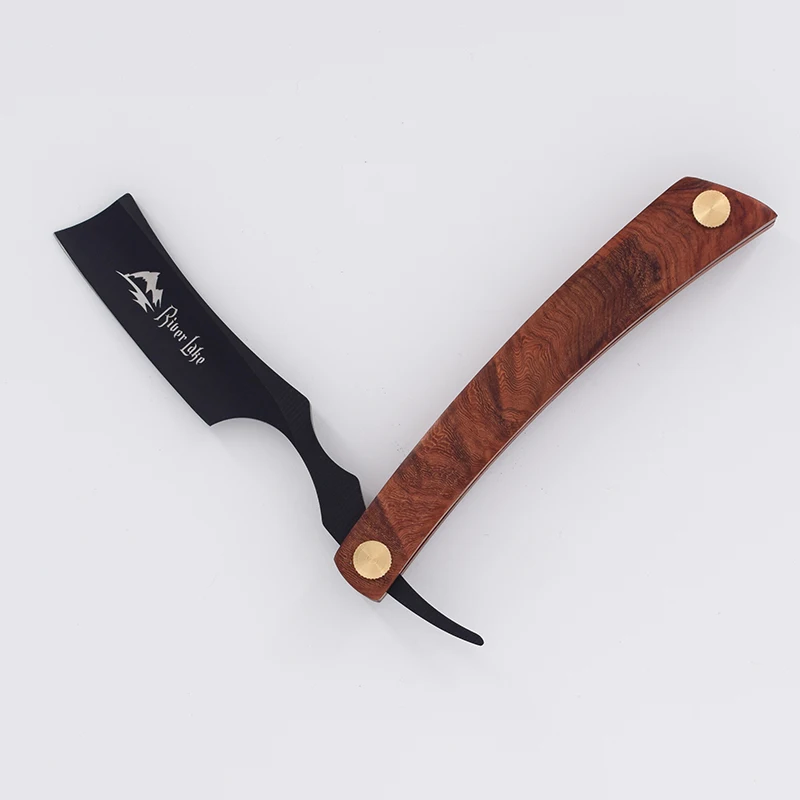 Парикмахерская бритва прямая Бритва Ручка ручной работы деревянная ручка |