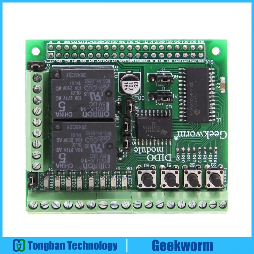 Плата расширения вывода цифрового входа Raspberry Pi 4 модуль DIDO для Model B / 3B + (3B Plus) 2B A