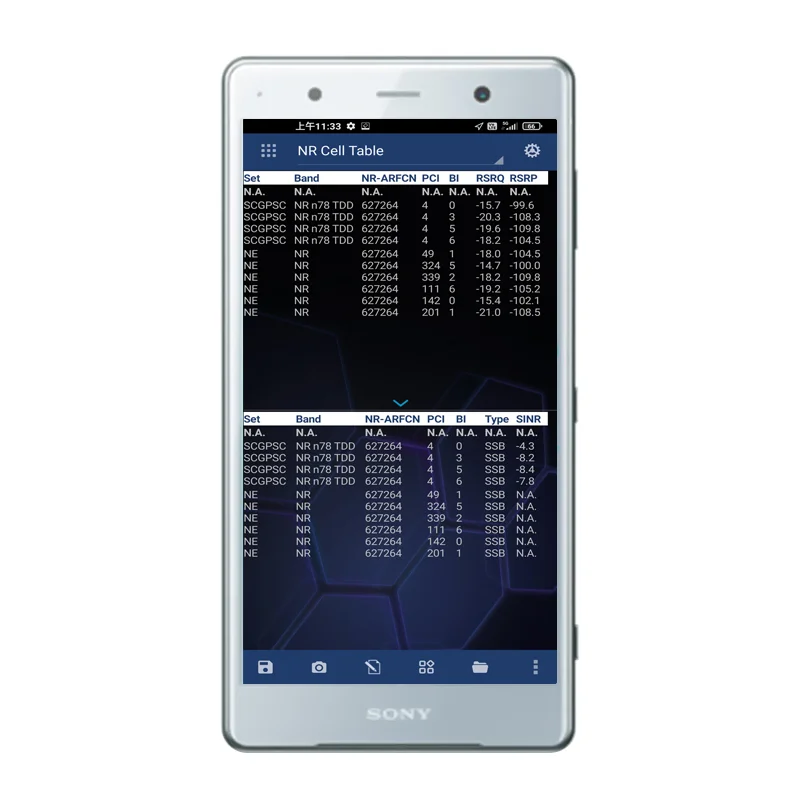 

Nemo Handy Nemo Phone XZ2 H8266 тест привода телефона Поддержка GSM HSPA LTE NR измерения для NEMO Outdoor Test