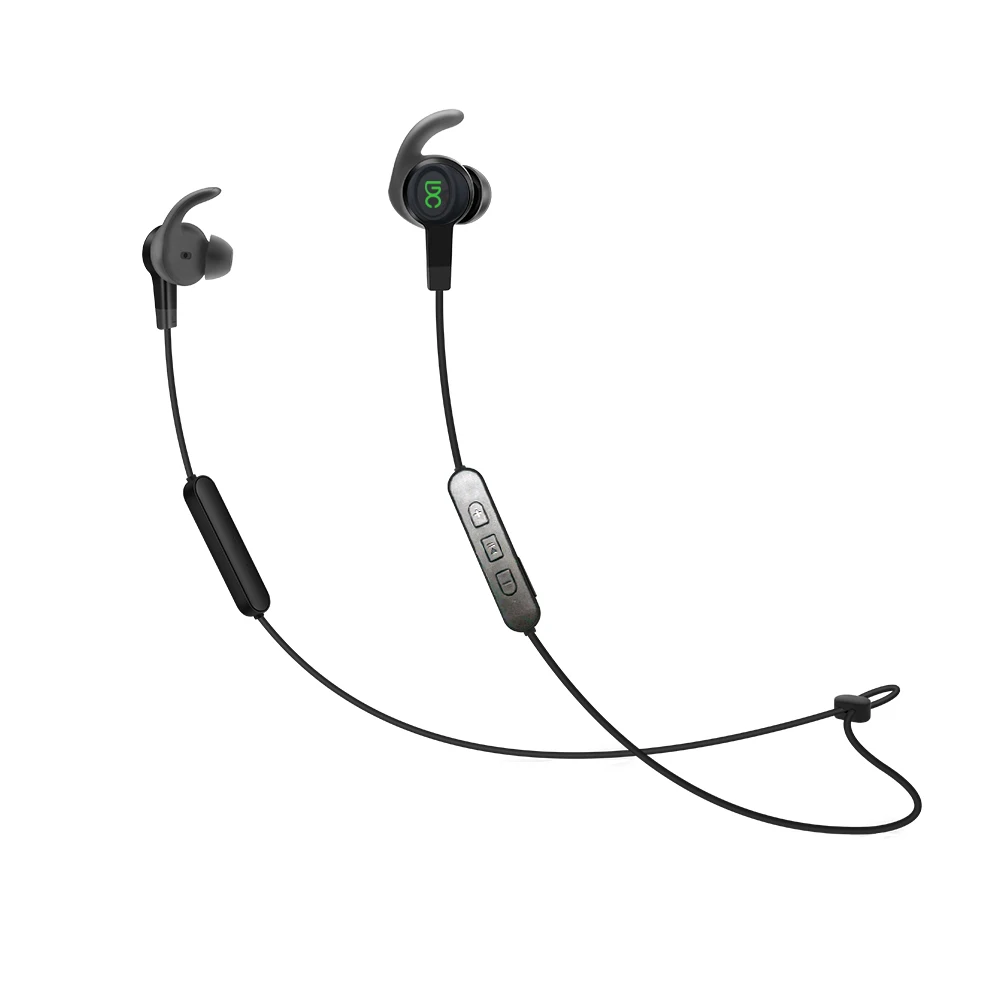 Черный Новые bluetooth-наушники для спорта Водонепроницаемый и от потения-доказательство с двусторонним стерео беспроводной бег и Bluetooth наушники-вкладыши - Цвет: Черный