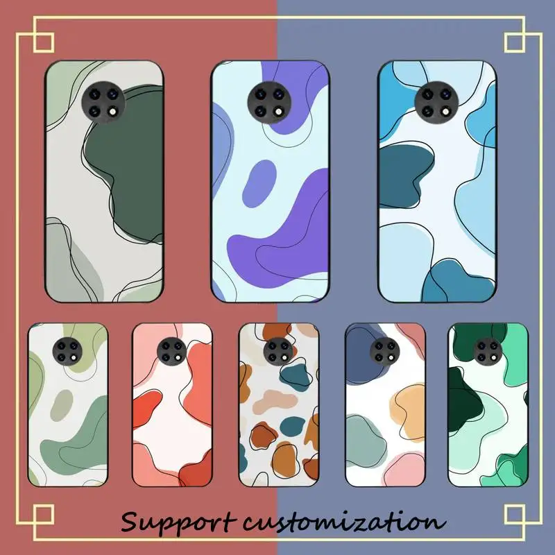 

Art Retro Abstract Geometry Phone Case For Xiaomi Redmi Note8A 7 5 Note8pro 8T 9Pro note6pro Funda