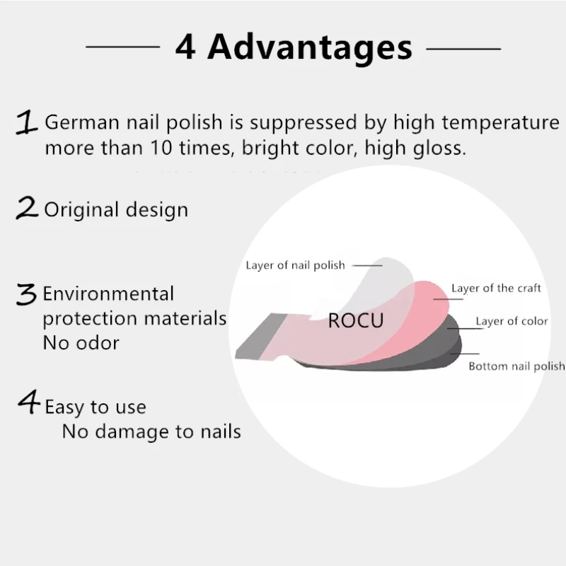 Сверкающие цветные наклейки для ногтей 20 шт. водостойкие нетоксичные переноса