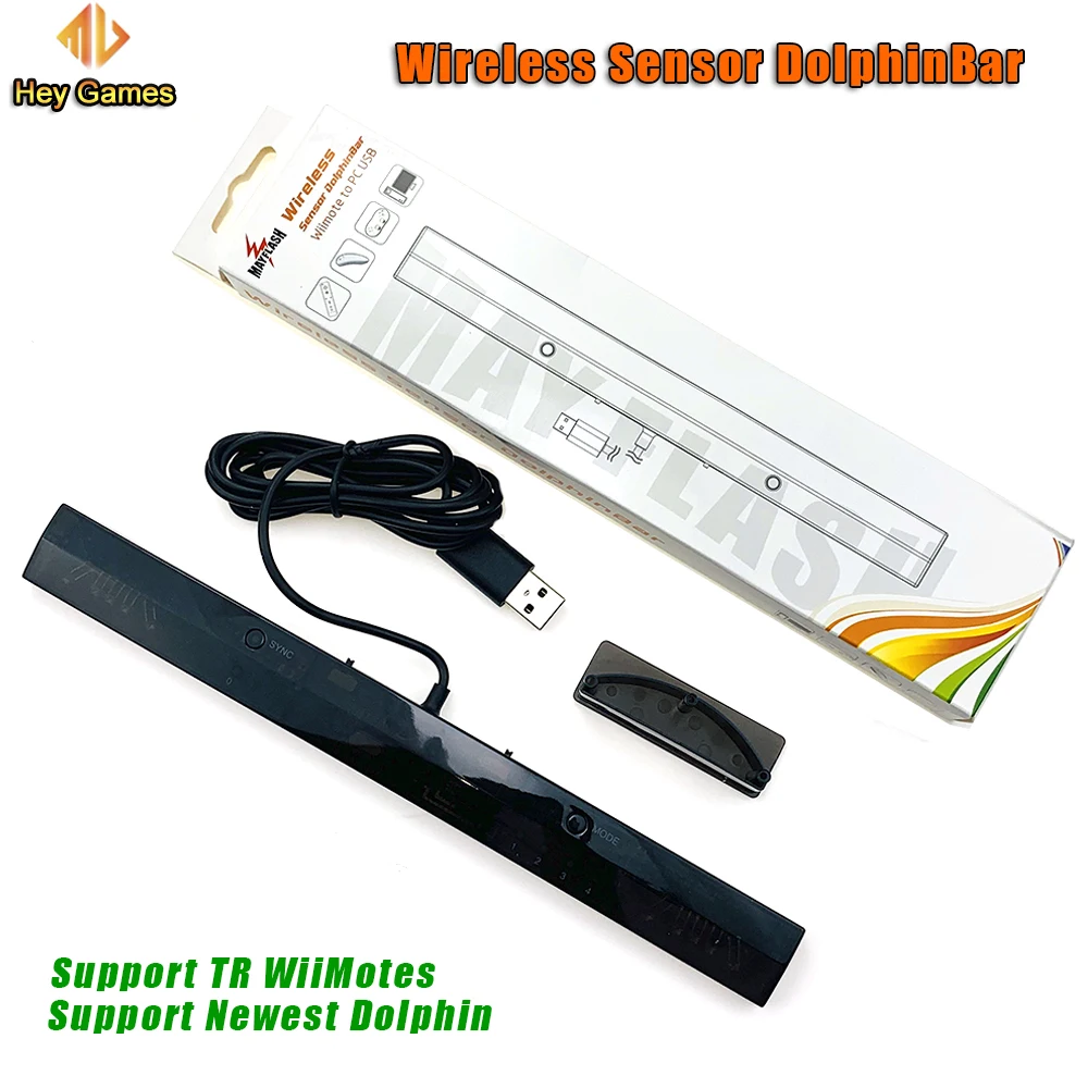 MayFlash Sensor DolphinBar for Wii Remote Wireless Game Controller for Windows/PC Game Quick MYTODDLER Works as A Game Light Gun