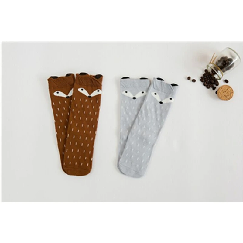 Лидер продаж модные дизайнерские кавайные носки с мультяшными лисами брендовые