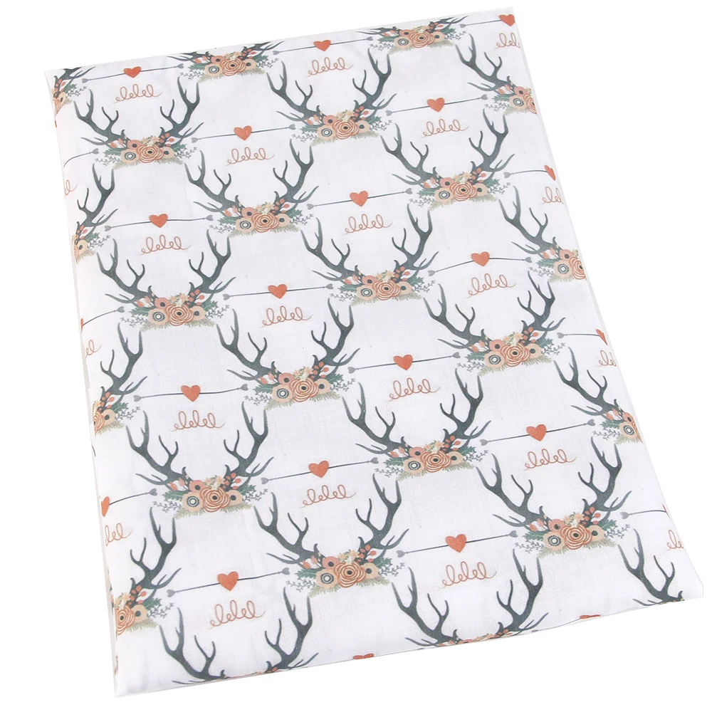 50*145 см Рождество 100% хлопок напечатанная ткань Швейные стеганые ткани для