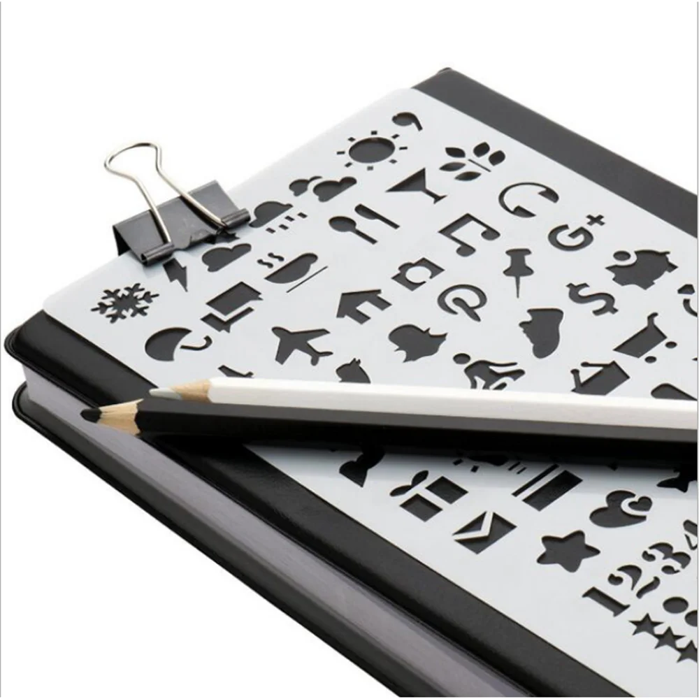 Набор трафаретов для ежедневника пластиковый планировщик планер дневник альбом