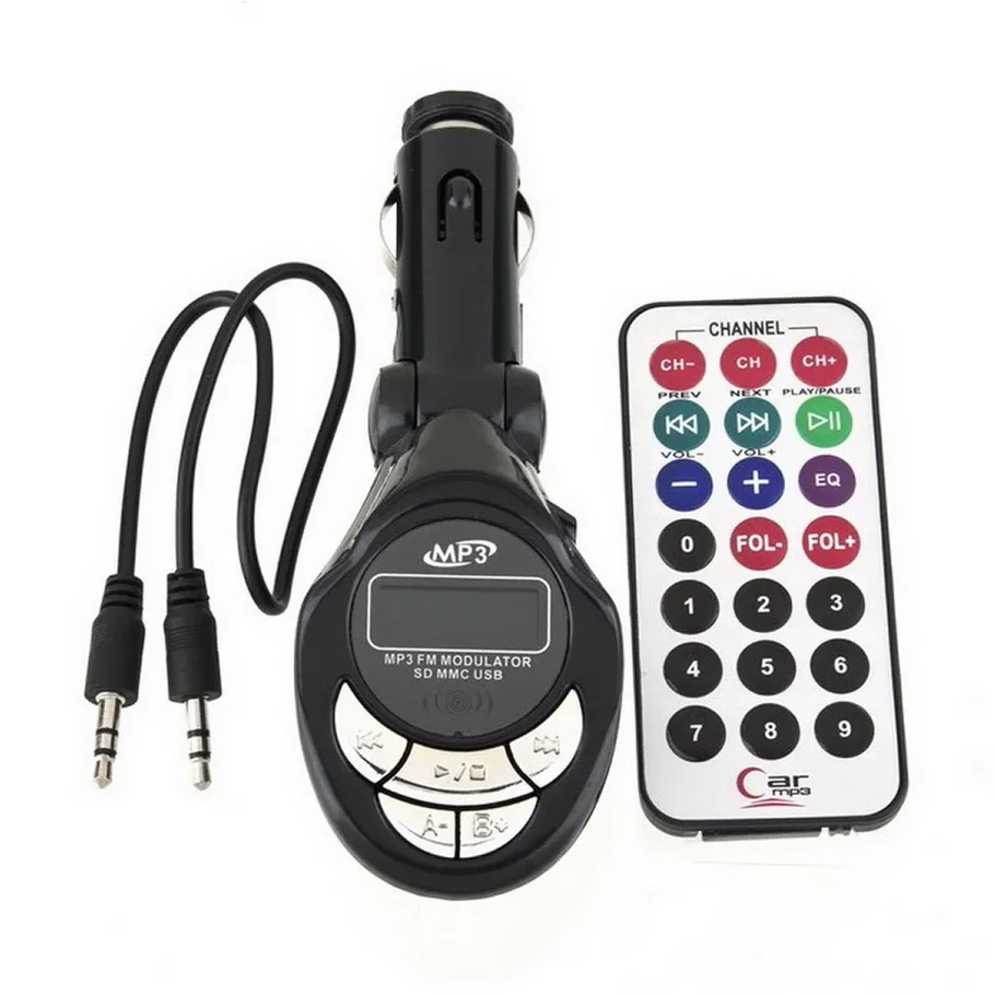 Новинка 2017 хит Автомобильный mp3 плеер беспроводной fm передатчик модулятор USB CD MMC