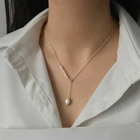 classic baroque pearl pendant short necklace for woman korean fashion jewelry natural pearl clavicle chain gilr%e2%80%98s luxury chain