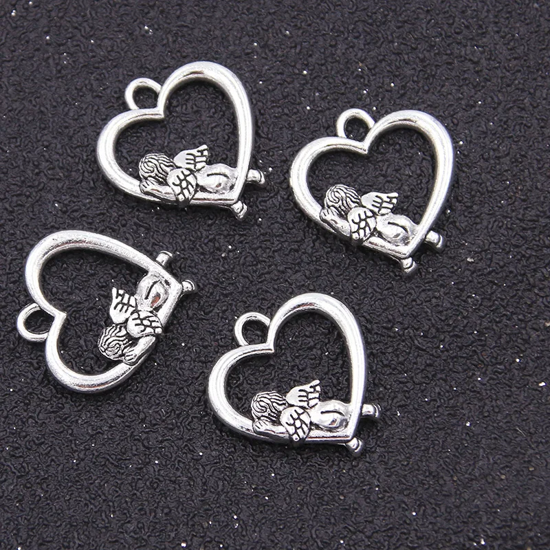 20 шт. 18*20 мм двухцветный амулет с амулетом ангельский малыш металлический сплав