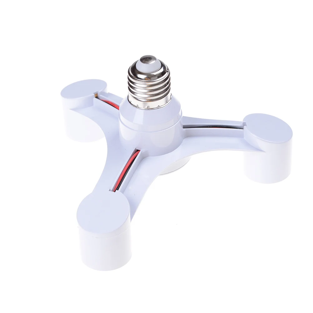 

3In1 E27 to E27 extended LED Lamp Bulbs Socket Splitter Adapter Holder For Photo Studio