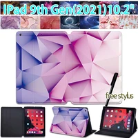 tablet case for apple ipad 10 2 inch 9th generation 2021 leather flip smart case stand cover for ipad 9