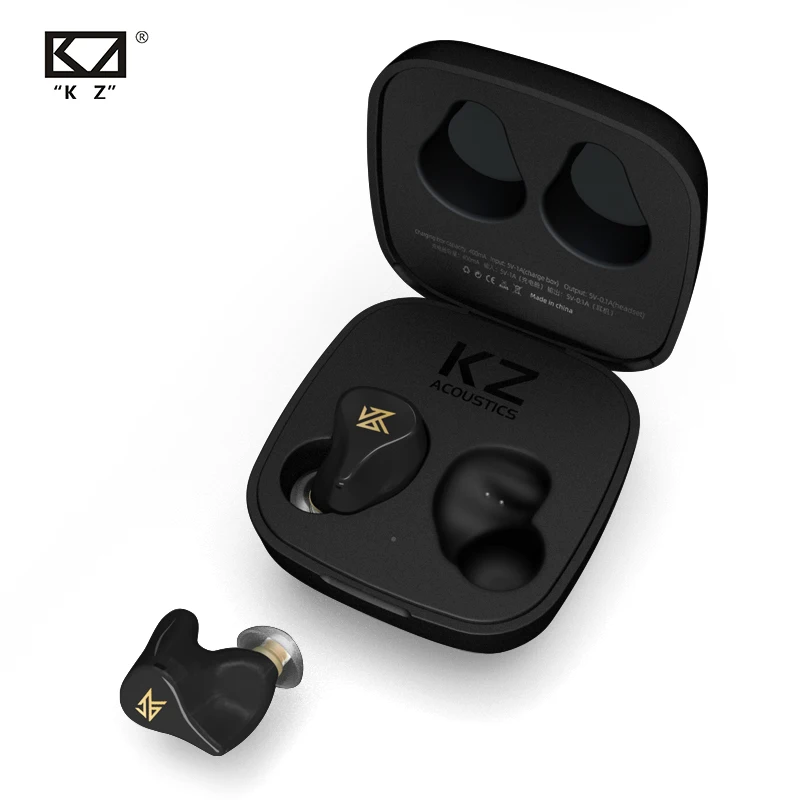KZ Z1 TWS настоящие беспроводные наушники Bluetooth V5.0 Двойные магнитные динамические с