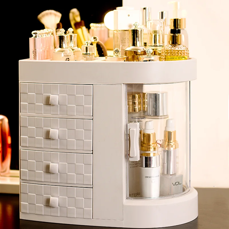 Многослойная Изогнутая Дверь роскошная коробка для хранения косметики ящик