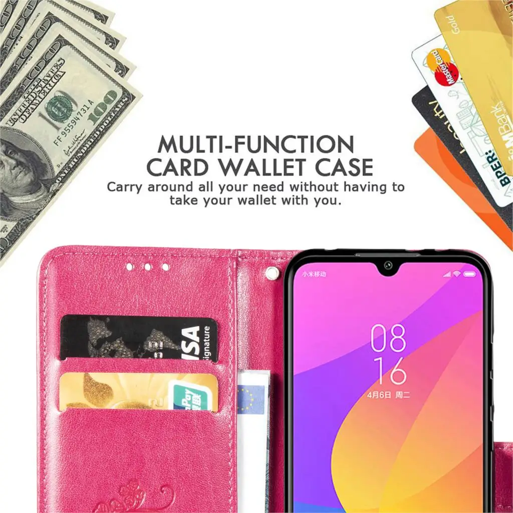 Роскошный чехол-книжка из искусственной кожи для Xiao mi Xio mi A3 A2 Lite Red mi 7A 6A Note 8 6 7 GO Pro Red mi 7A чехол из мягкого ТПУ чехол-книжка
