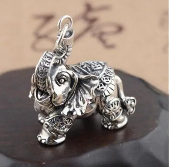 Медь статуя собирать китайское тибетское серебро резьба с рисунками животных С