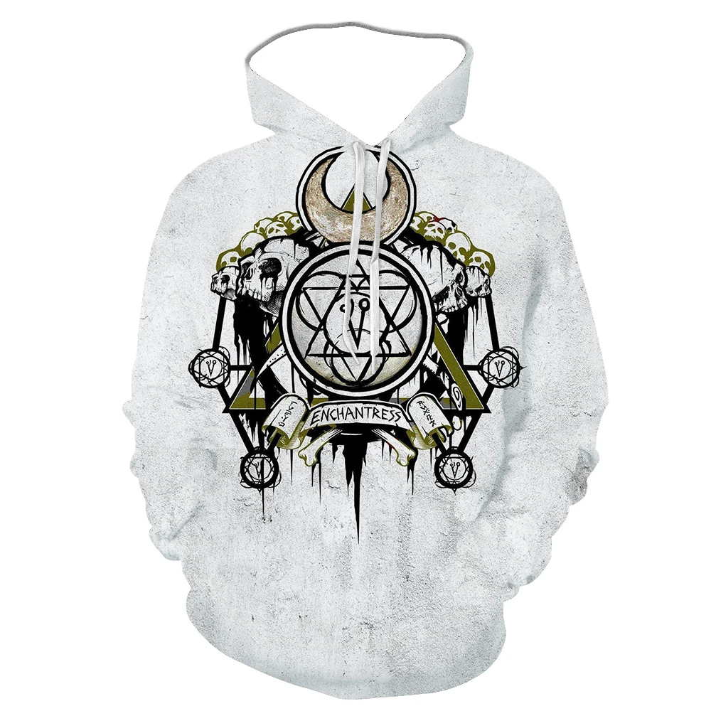 

2021 3D Spring And Autumn New Skull Heterogeneous Men's Printed Hoodie Fashion Street Comfortable Sweatshirt Can Be Customized