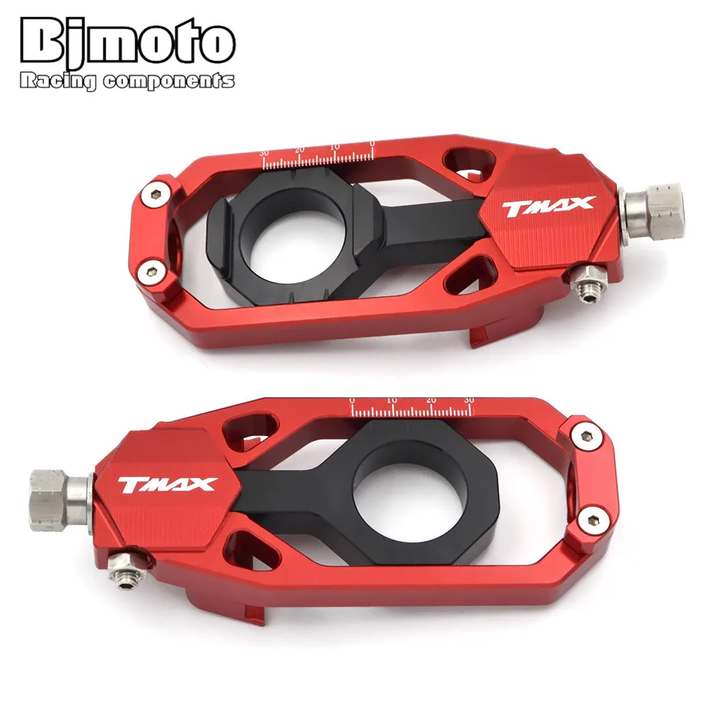 BJMOTO TMAX530 цепные блоки регулировки шпиндели CNC алюминиевые натяжители Catenary для Yamaha