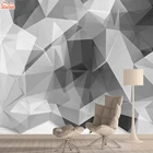 Абстрактные кирпичные 3D-обои с рисунком, настенные рулоны для стен, гостиной, обои для стен, домашний декор, черный и белый фон