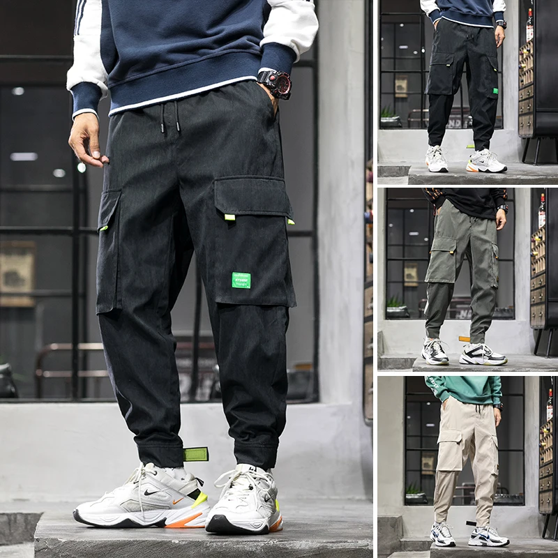 

Privathinker Men's Autumn Loose Safari Style Joggers Men Harajuku Pockets Harem Pants Male 2020 Fashion Loose Trousers 5XL Pants