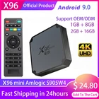 ТВ-приставка X96 Mini, Android 2,4, Transpeed, 1 ГБ, 2 Гб ОЗУ, 8 ГБ, 16 Гб ПЗУ, ГБ и , Wi-Fi, Amlogic S905W4, 4K, 3D ТВ-приемник, быстрая телеприставка, ТВ-приставка