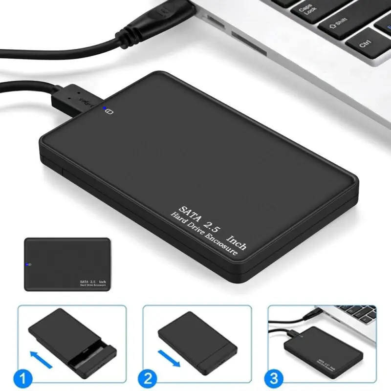 

Корпус для внешнего жесткого диска с USB 3,0 на SATA, 2,5 дюйма