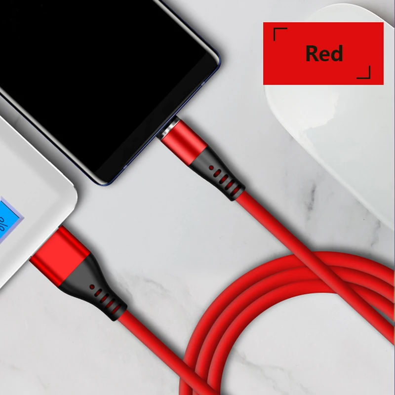 1 шт. 3 в Магнитный кабель Micro USB вращающийся на 180 ° магнитное зарядное устройство