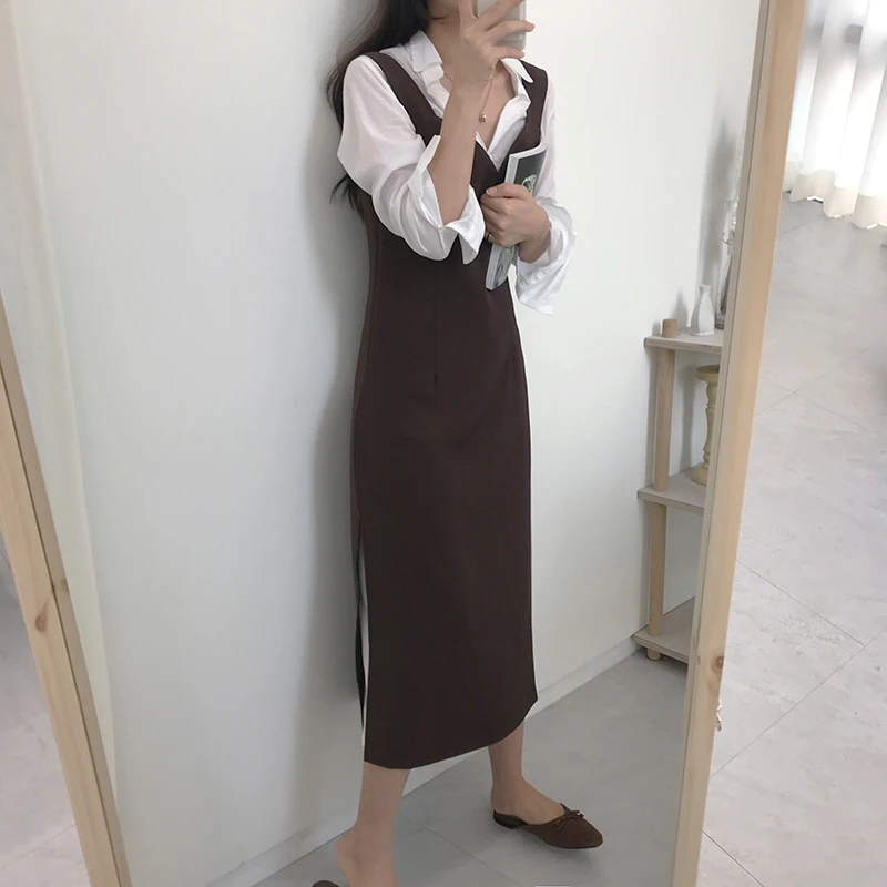 Новое Женское Платье на тонких бретельках базовое платье + боковые платья с