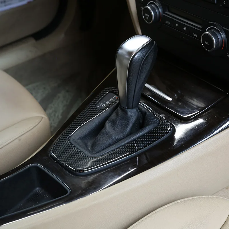 Углеродное волокно автомобиля центральной консоли шестерни Панели Наклейки