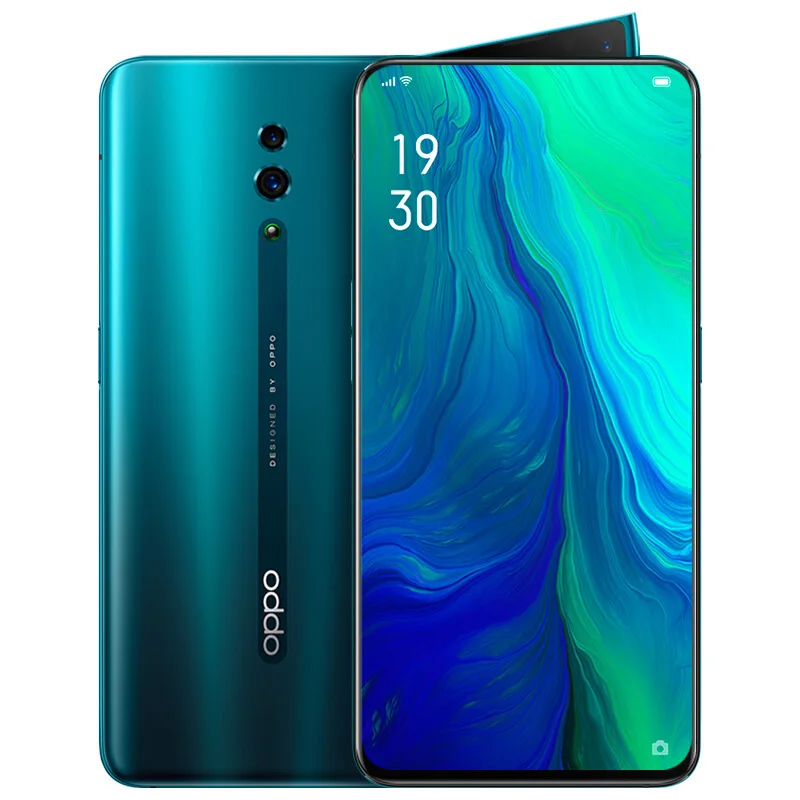 6G 256G Green OPPO Reno, Новое поступление, смартфон, 6,4 дюймов, Qualcomm710, Поддержка NFC 2340*1080, Восьмиядерный, 3 камеры, 48MP+ 5MP, 3765 mAh, отпечаток пальца ID - Цвет: 6G 256G Green