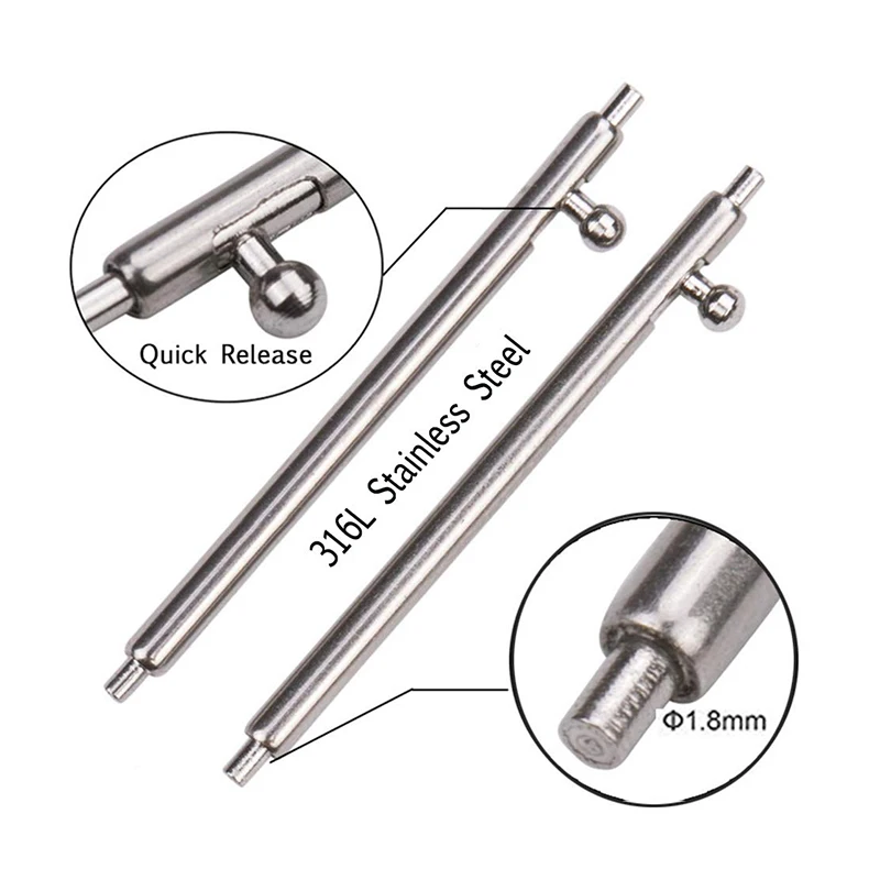 Пружинные стержни шпильки быстроразъемный ремешок для часов с одним