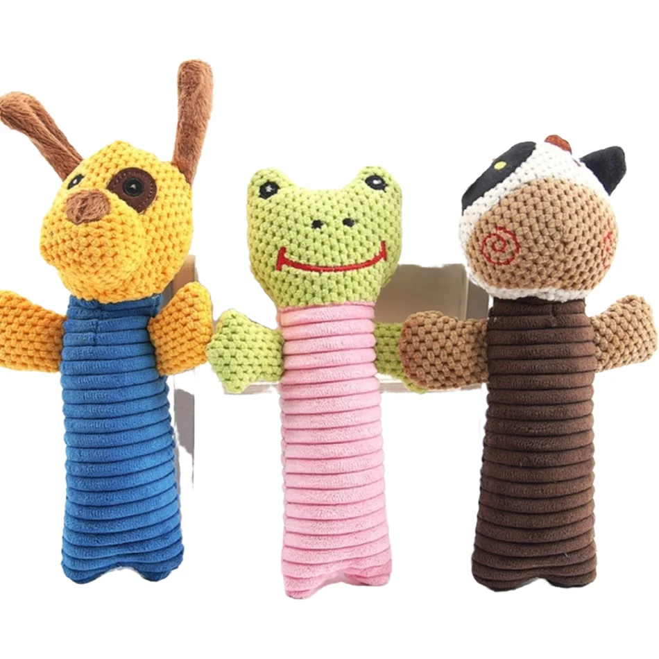 Игрушка для жевания Pretty &amp Better 1 шт. со звуком щенок собака фрукты овощи курица