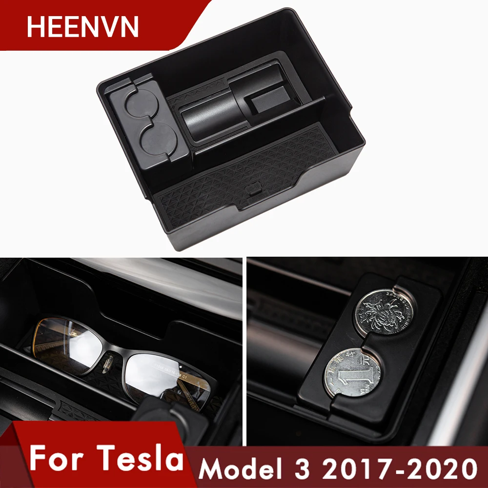 Heenvn Model3 Автомобильная Центральная коробка для хранения Tesla модель 3 Аксессуары 2020