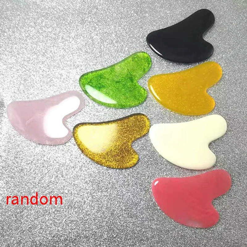 

Multicolor Gua Sha Board Resin/Jade Facial Beauty Scraping Massage Tool Skin Care Face SPA Physical Therapy Anti Wrinkle Tool