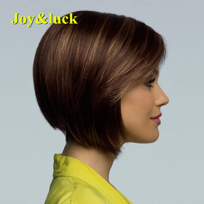 Женский короткий парик Joy & luck прямые синтетические парики с эффектом омбре