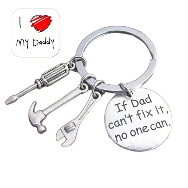 ''If Dad Can't Fix It No One Can'' Hand Tools Keychain Daddy Keyring Birthday Gift For Dad Father's Day Father Key Chains - Цвет: If Dad