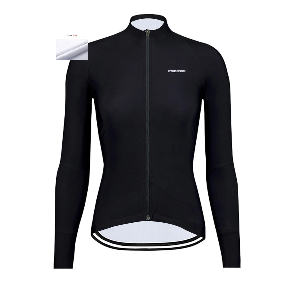 

2020 Etxeondo New Women Winter Thermal Fleece Cycling Jersey Long Sleeve Bicycle Wear Clothes MTB Bike Jersey Tops Ropa Ciclismo