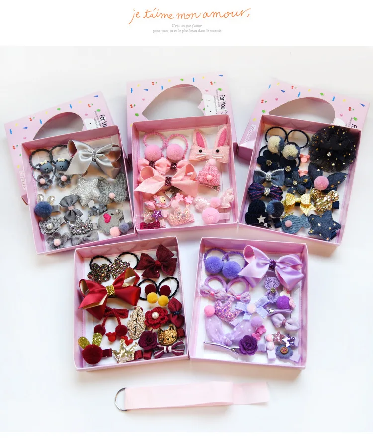 1 Набор = 18 шт. детские заколки для волос| |