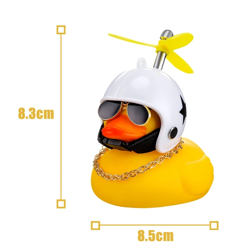Велосипедный колокольчик Cool Duck с ветрозащитным шлемом маленькая Желтая утка