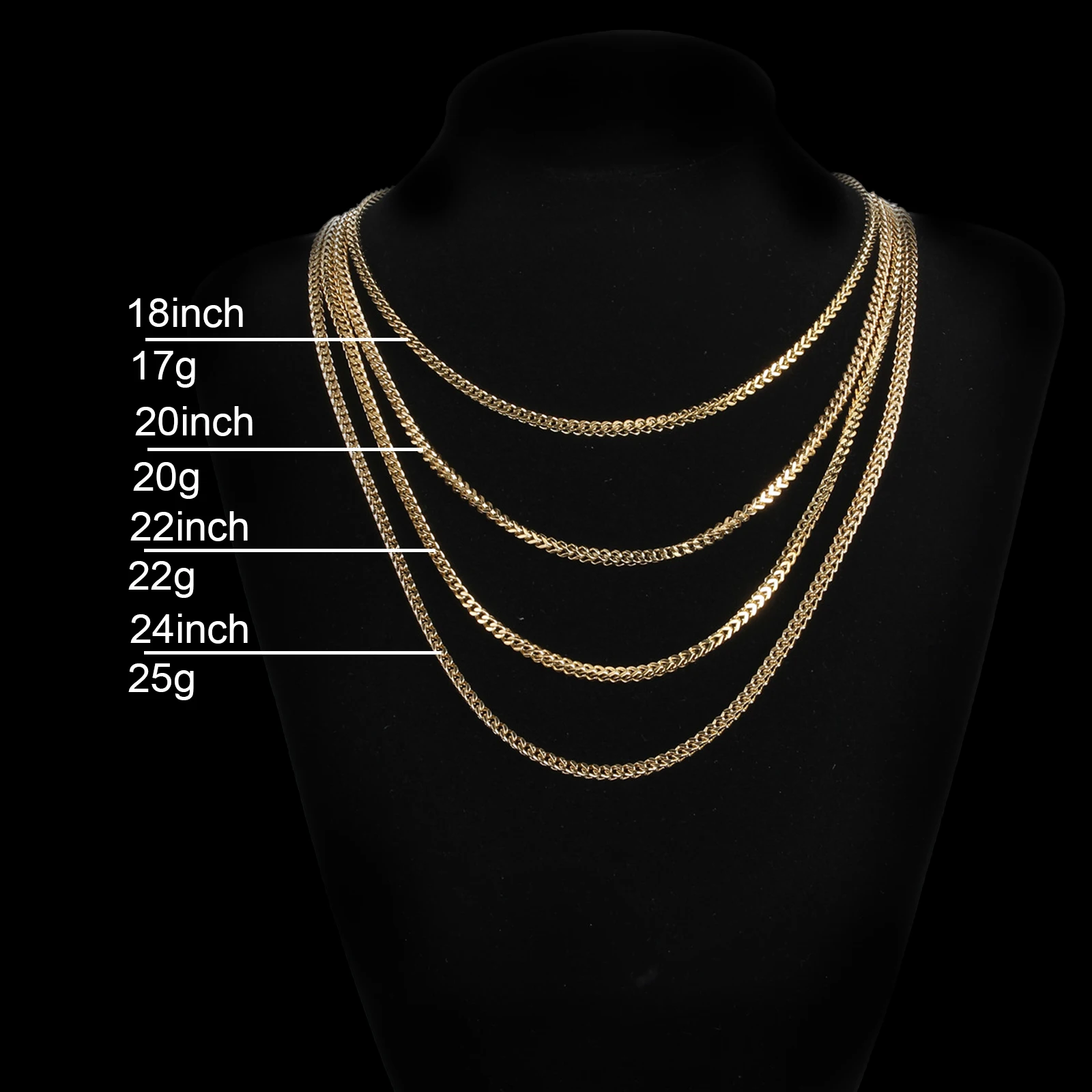 Классическое Колье-чокер Унисекс D&ampZ Из Нержавеющей Стали Золото И Серебро
