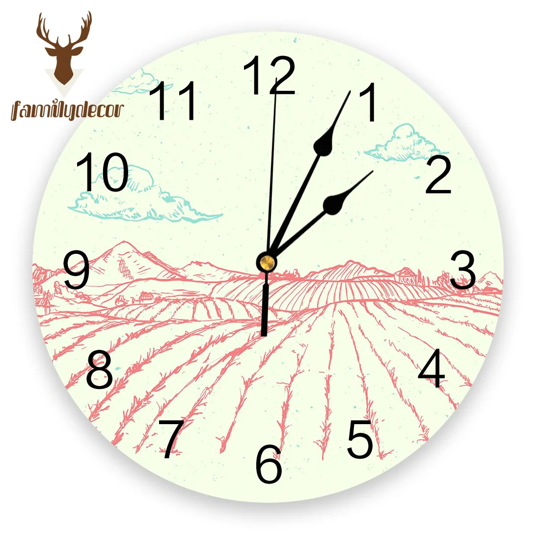 Белые облака граффити ПВХ настенные часы современный дизайн домашний Декор