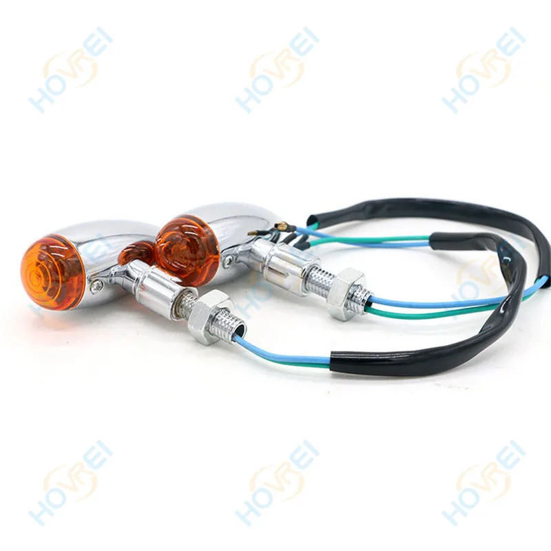 4 шт. универсальный Ретро мотоциклетный металлический указатель поворота