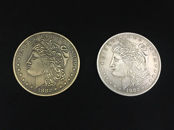 Jumbo Morgan Dollar (7 см) Волшебные трюки маг крупным планом уличные иллюзии реквизит
