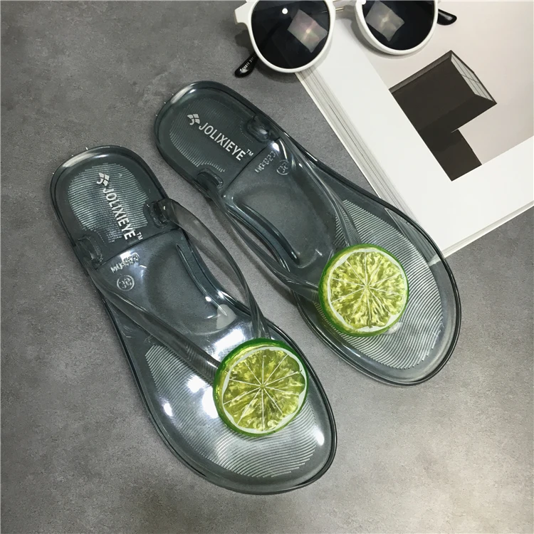 

2021 Women Shoes Summer Fruits Flip Flops Fashion Slip on Female Beach Sandals Thongs Slippers Ladides Travel Flats Shoes