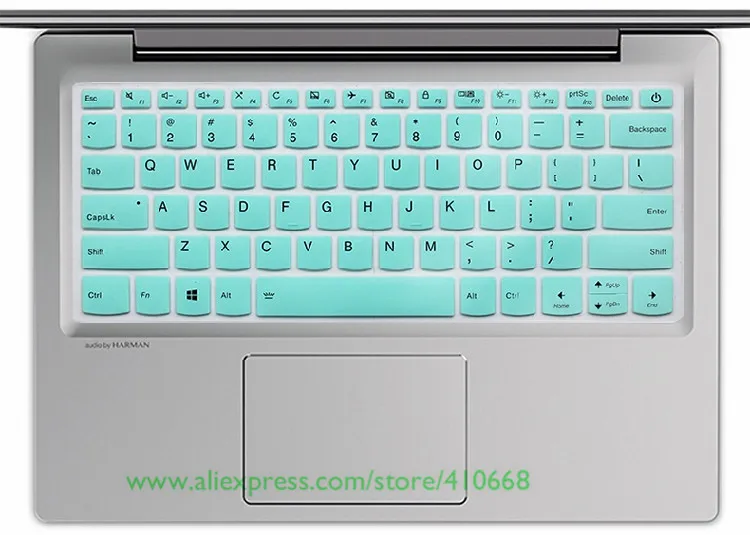 Skyblue 14-дюймовый чехол-клавиатура для ноутбука lenovo ideapad 320 320S yoga 520 520s 720s 720S-14IKB 520-14isk S340 S540 14" - Цвет: Skyblue