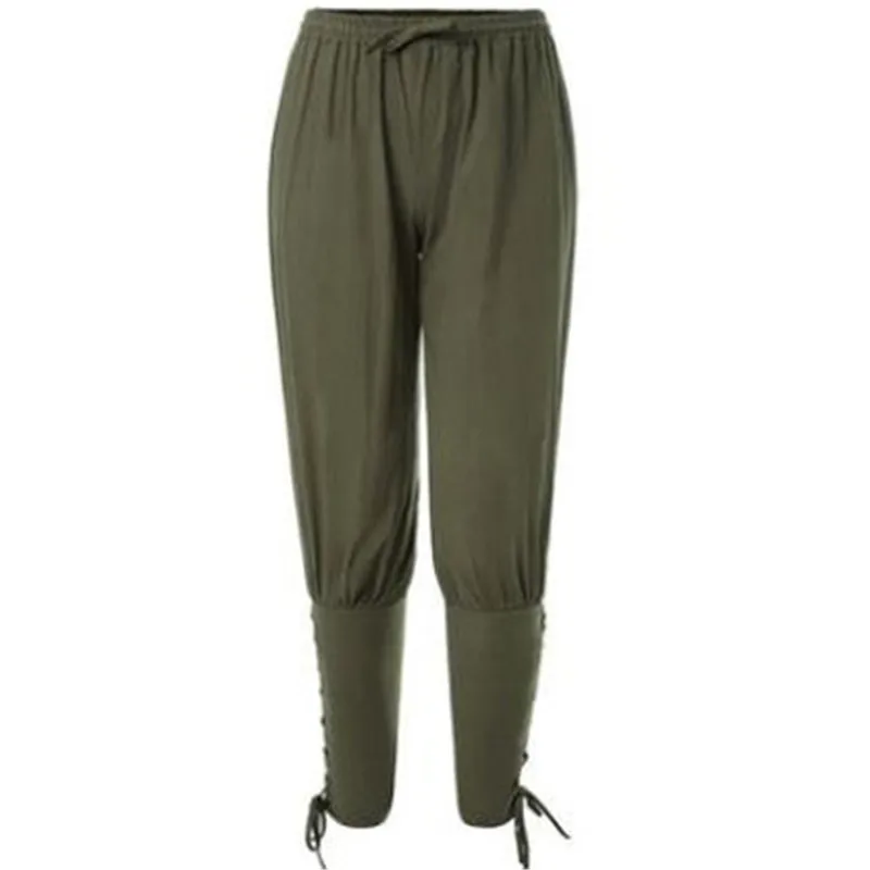 Army Green M-XXL размера плюс Леггинсы для йоги штаны для фитнеса мужские повседневные бандажные косплей костюм Свободная спортивная одежда - Цвет: Army Green