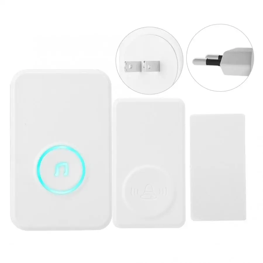 Самогенерирующий беспроводной дверной звонок 25 мелодий звонка комплект датчик