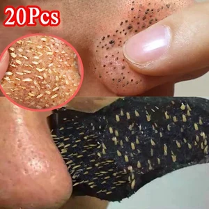 20pc Bamboo Charcoal Blackhead  Mask Blackhead Spots Acne Treatment Mask Nose Sticker Cleaner Nose P