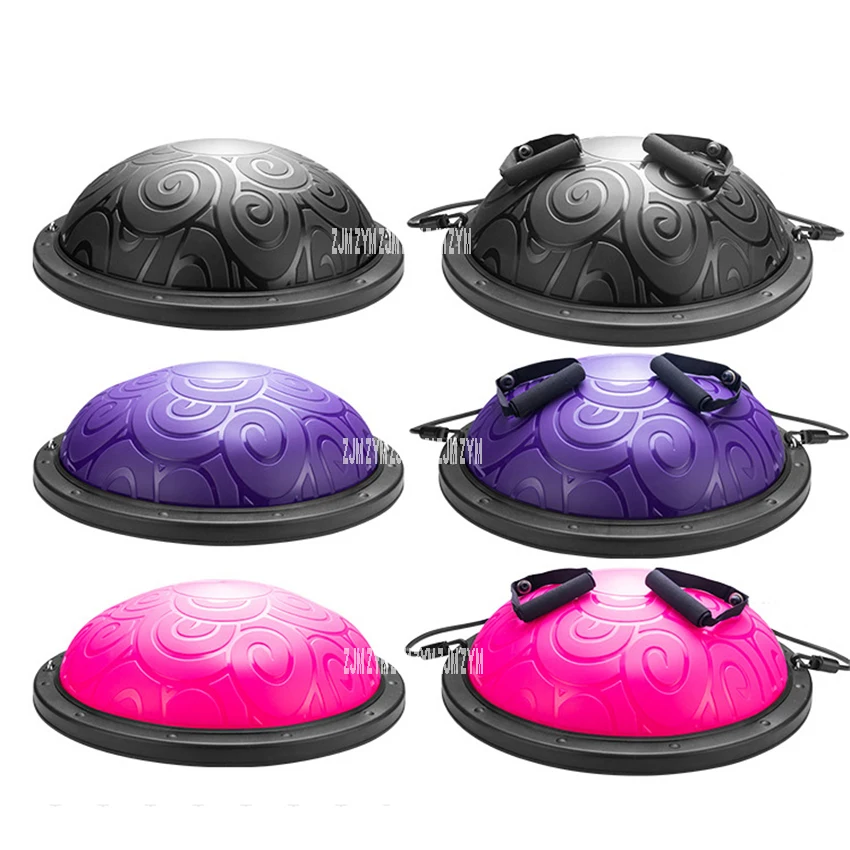 

F2D33 Explosion-Proof Yoga Balance Ball Thickened Half Fitness Ball Fitball Yoga Halfsphere Semisphere Wave Speed Ball
